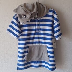 NWT TUCKER + TATE Terry Shark Swim Cover Size 5